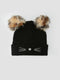Double Pompom Embroidered Girl Beret